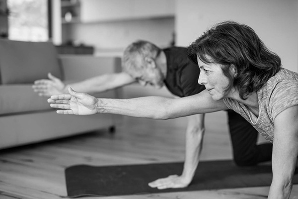 people doing yoga